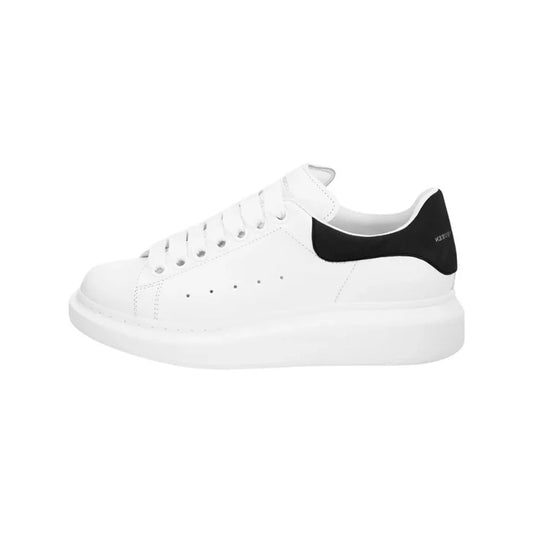 ALEXANDER MCQ BIANCO NERO SCRITTA ARGENTO